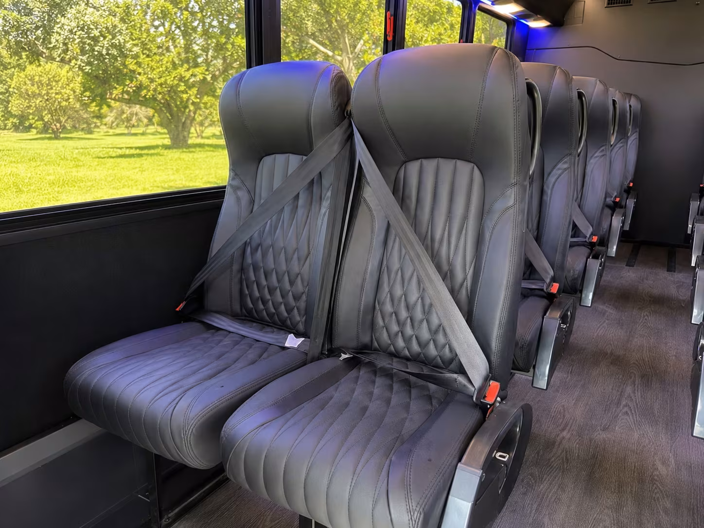 15 passenger minibus interior