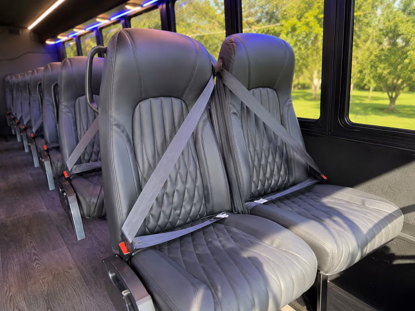 18 passenger minibus interior