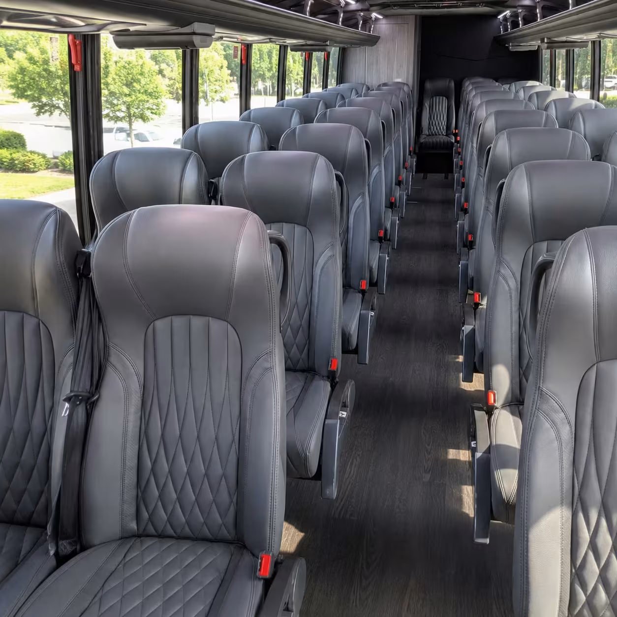 28 passenger minibus interior