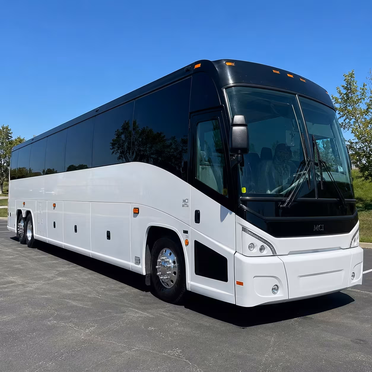 bryan charter bus rental exterior