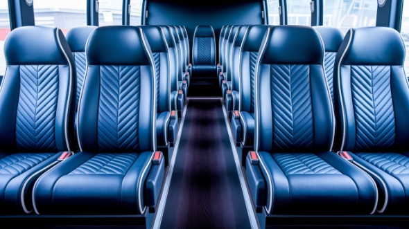 bryan 18 passenger minibus inside