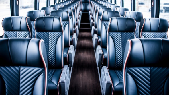 bryan 50 passenger charter bus inside