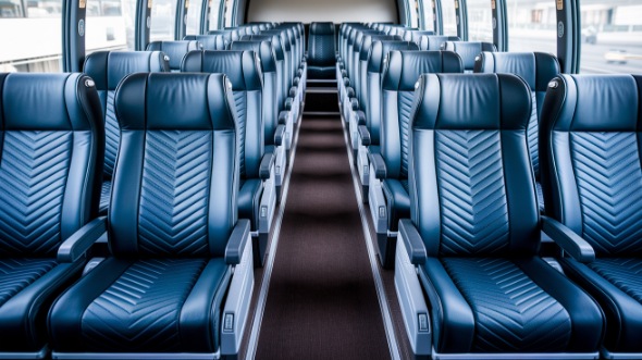 bryan 55 passenger charter bus inside