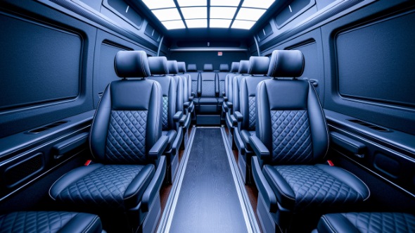 sprinter van with driver interior